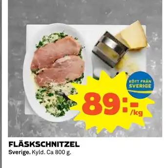 Coop FLÄSKSCHNITZEL erbjuda