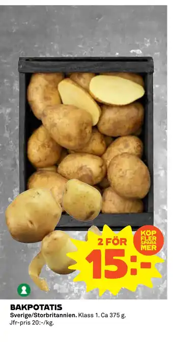 Coop BAKPOTATIS erbjuda