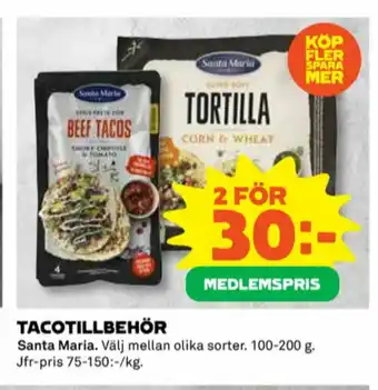 Coop Santa Maria Kryddpasta erbjuda