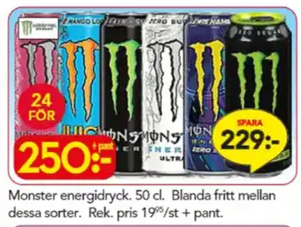 Bo Ohlsson Monster energidryck erbjuda
