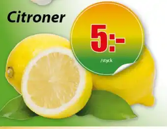 Extra Mjällby Stormarknad Citroner erbjuda