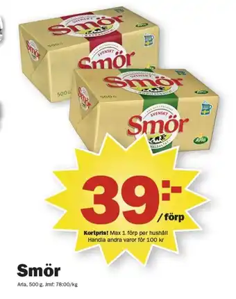 Pekås Smör erbjuda