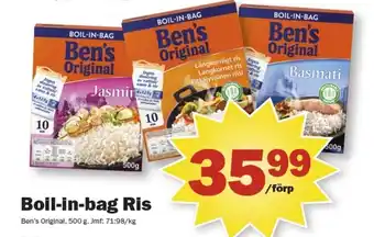 Pekås Boil-in-bag Ris erbjuda