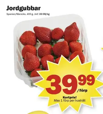 Pekås Jordgubbar erbjuda