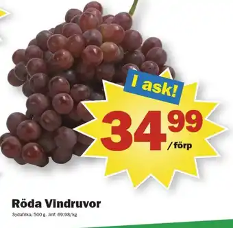 Pekås Röda Vindruvor erbjuda