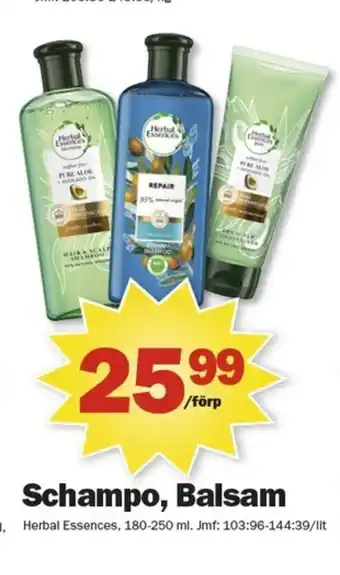 Pekås Schampo, Balsam erbjuda