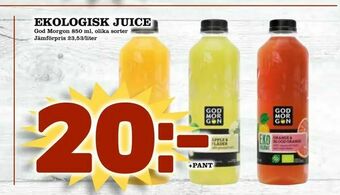 Bonum Matmarknad Ekologisk juice erbjuda