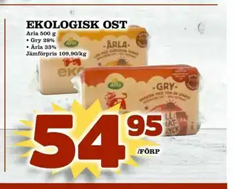 Bonum Matmarknad Ekologisk ost erbjuda