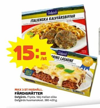 Coop Färdigrätter erbjuda