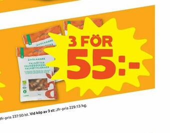 Coop Forum Ekologiska naturella valnötter erbjuda
