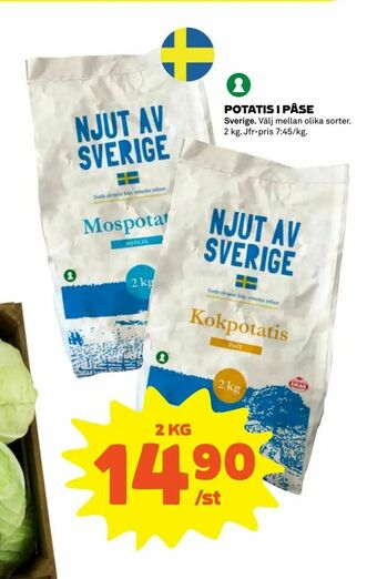 Coop Extra Potatis i påse erbjuda