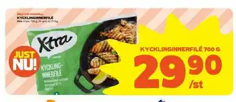 Coop Extra Kycklinginnerfilé 700 g erbjuda