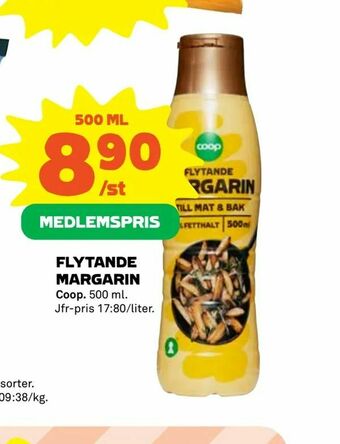 Coop Extra Flytande margarin erbjuda