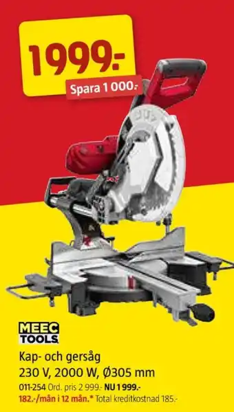 Jula Meec tools kap- & gersåg erbjuda