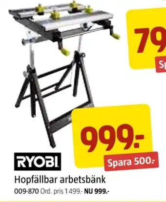Jula Ryobi arbetsbänk erbjuda
