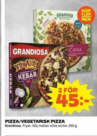 Coop Daglivs Pizza/vegetarisk pizza erbjuda