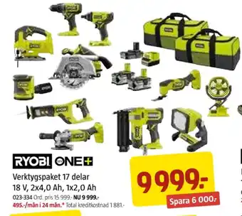 Jula Ryobi verktygsset erbjuda