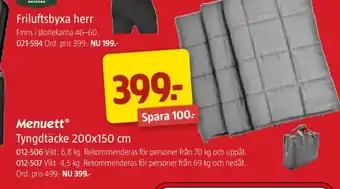 Menuett tyngdtäcke