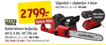 Jula Meec tools kedjesåg erbjuda
