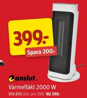 Jula Anslut värmefläkt erbjuda