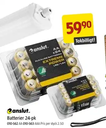 Jula Anslut batterier erbjuda
