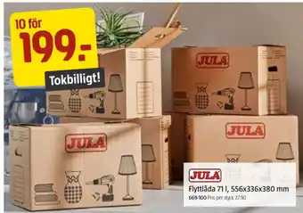 Jula Jula flyttlådor erbjuda