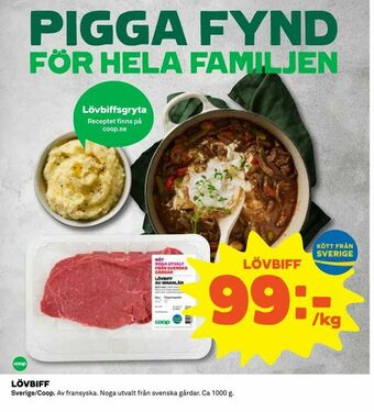 Coop Daglivs Lövbiff erbjuda