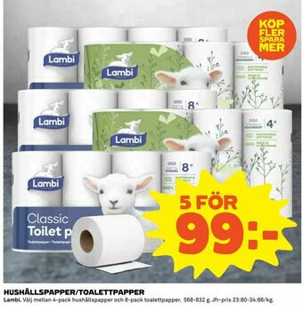 Coop Daglivs Hushållspapper/toalettpapper erbjuda