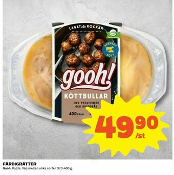 Coop Daglivs Färdigrätter erbjuda