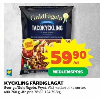 Coop Daglivs Kyckling färdiglagat erbjuda