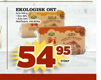 Din Mat Ekologisk ost erbjuda