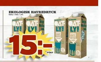 Din Mat Ekologisk havredryck erbjuda