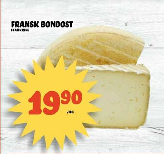 Nelins fransk bondost erbjuda
