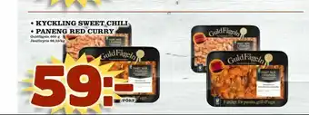 Nelins kyckling sweet chili • paneng red curry erbjuda