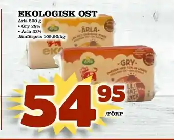 Prisma Mat Ekologisk ost erbjuda