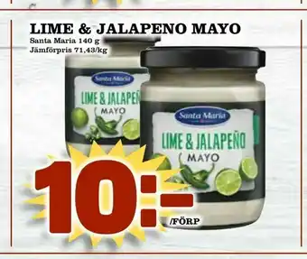 Prisma Mat Lime & jalapeno mayo erbjuda