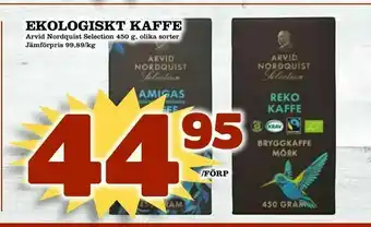 Prisma Mat Ekologiskt kaffe erbjuda