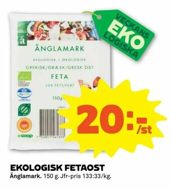 Stora Coop Ekologisk fetaost erbjuda