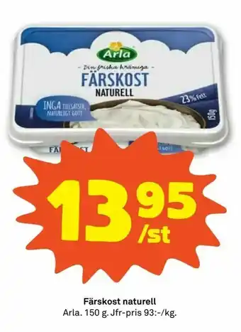Stora Coop Färskost naturell erbjuda
