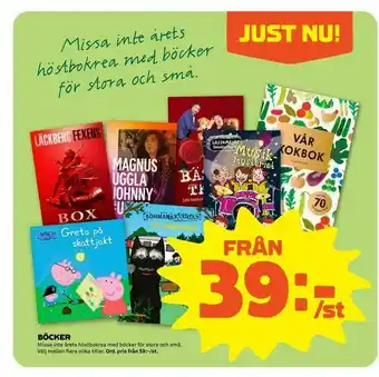 Stora Coop Böcker erbjuda
