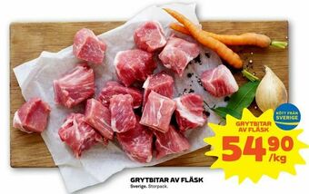 Stora Coop Grytbitar av fläsk erbjuda