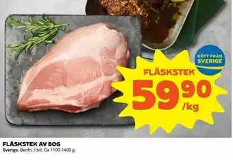 FLÄSKSTEK AV BOG