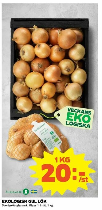 Coop Extra Ekologisk gul lök erbjuda