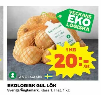 Coop Ekologisk gul lök erbjuda