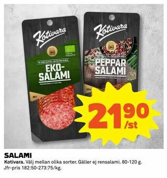 Coop Extra Salami erbjuda