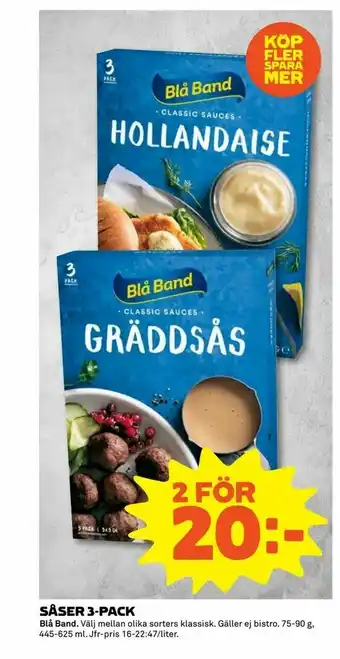 Coop Extra Såser 3-pack erbjuda