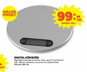 Digital köksvåg