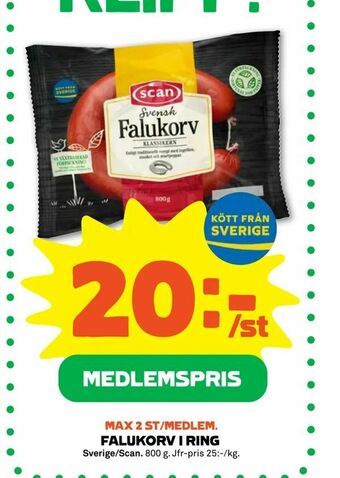 Coop Forum Falukorv i ring erbjuda