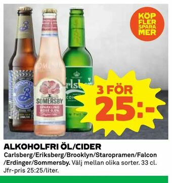 Coop Konsum Alkoholfri öl/cider erbjuda