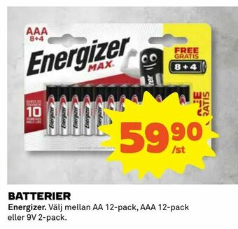 Coop Konsum Batterier erbjuda